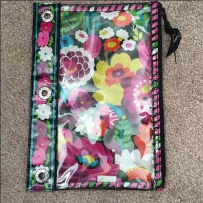 Vera Bradley pencil case for binder