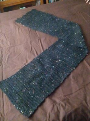 Black speckled scarf