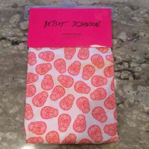 New Betsey Johnson Skulls Shower Curtain