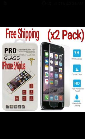 2x iPhone glass screen protector