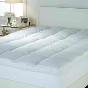 4" Gusseted Feather Bed with Skirt Queen