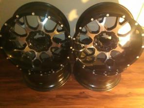Black and silver 20 inch rims universal