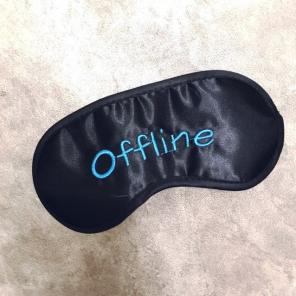 Offline Embroidered Vacay Eye Mask
