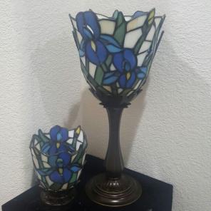Party Lite Retired Iris Stained Glass