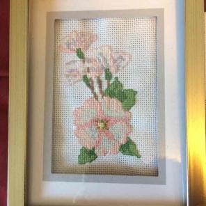 Flower crosstitch frame