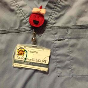 ✨Free Ship✨Felt blood drop ID badge clip