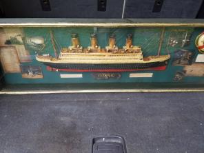 Antique Titanic framed