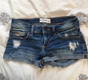 abercrombie kids jean shorts