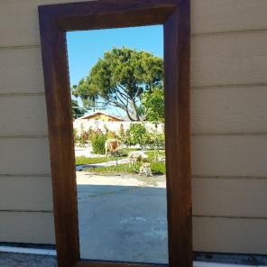 Solid mango wood mirror