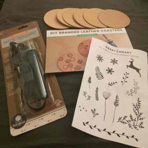 DIY Woodburner Coaster Set