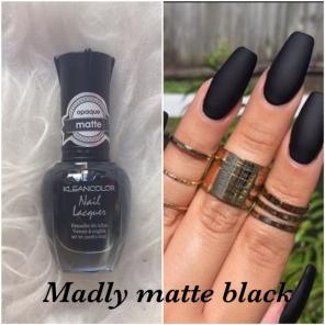 MADLY MATTE BLACK POLISH