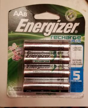 Energizer rechargeable batteries AA 8pk