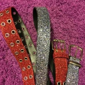 Absolutely Fresh Glitter Belts Sz Small