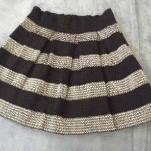 Black and silver skirt