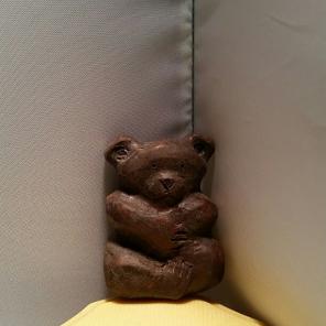 Carved Wooden Bear Pocket Totem