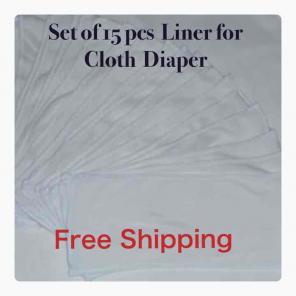 Cloth Diaper Liner- NEW-Set of 15 pcs