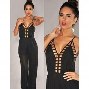 Black Sheer Jumpsuit