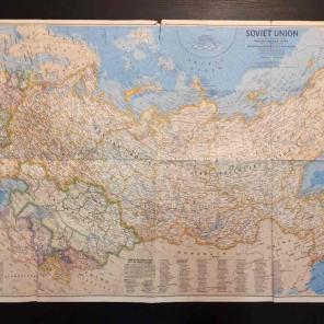 Map of Soviet Union from NG 1976