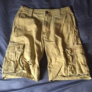 Tan Aeropostale Ripped Cargo Shorts