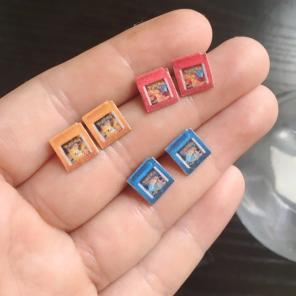 Pokemon Yellow Red Blue MINIATURE Studs