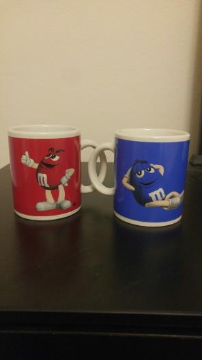 M&M ceramic mugs