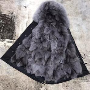 Parka Jacket Natural Fur