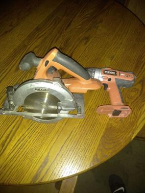 Ridgid saw and drill
