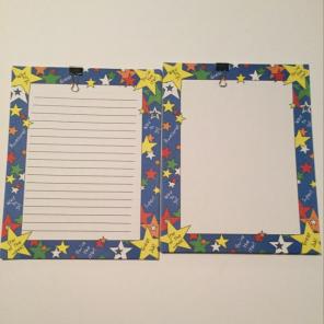 Star Letterhead Scrapbooking Stationary
