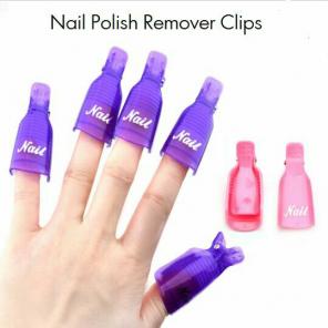 10 Pcs Nail Art Soak Off Cap Clip