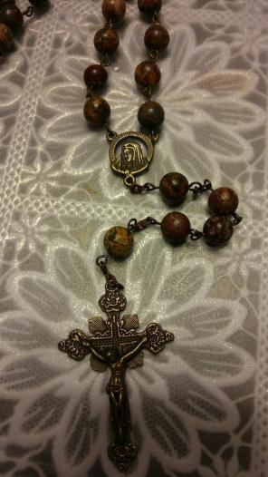 Brown stone Rosary
