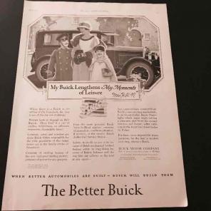 Antique 1926 Print Ad Buick Automobile