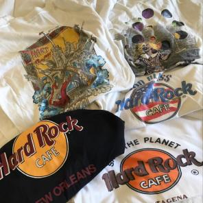 Lot Of 5 Vintage Hard Rock Cafe Tshirts