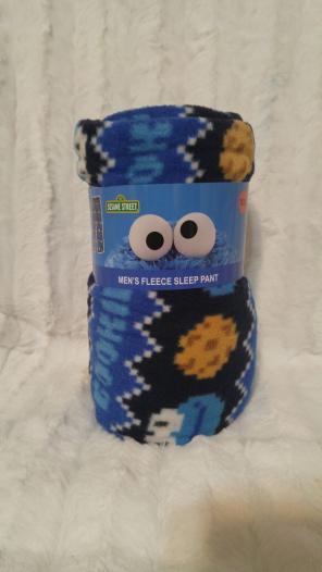 Men's fleece sleep pants Cookie Monster