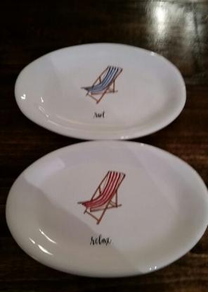 NEW Rae Dunn Magenta Appetizer Plates 2