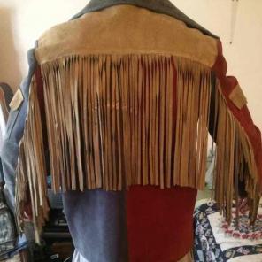 Vintage American Flag Leather Jacket