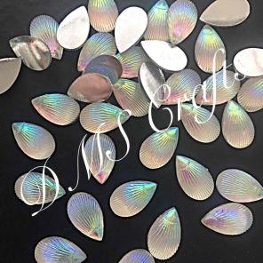 12 Pc Sea Shell Cabochon Flatback Bling