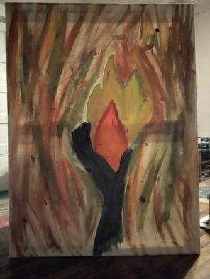 Fire painting