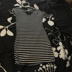 Stripped Navy Blue Dress