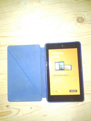 Amazon kindle fire HD6 and case