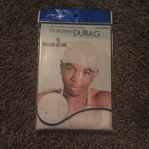 Magic Collection WHITE Tie Down Durag
