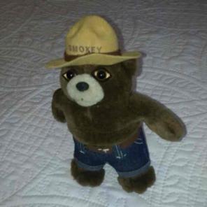 6 inch Smokey the Bear Plush VINTAGE