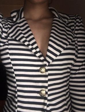 Black & White Stripped Blazer