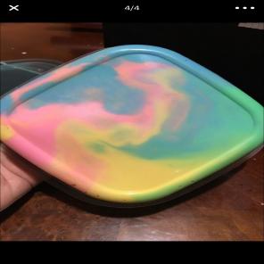 Tie Dye Colored Slime
