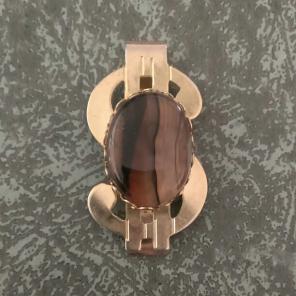 Vintage Agate Money Clip