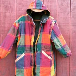 Vintage Foxrun Coat Reversible Sz L