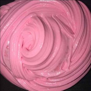 Strawberry frosted donut slime :)