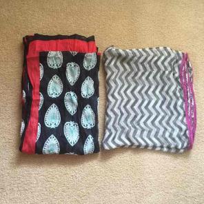 SET OF TWO BRAND NEW FASHION SCARVES