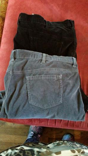 Plus size corduroy pants