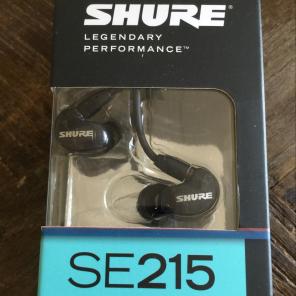 Black SE215 SHURE HEADPHONES