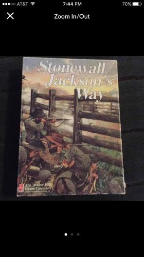 Stonewall Jackson's Way Board Game